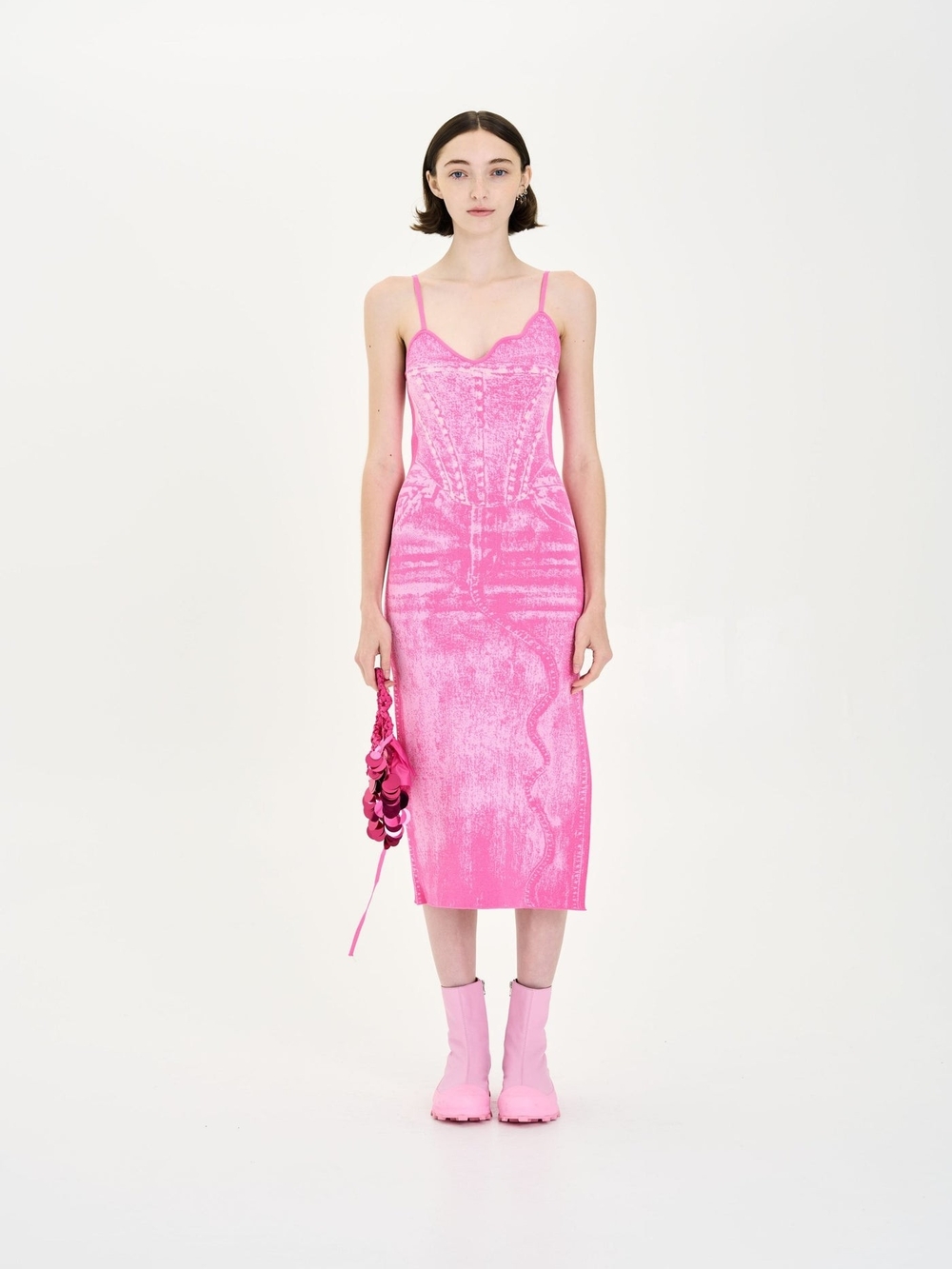 PH5 Hot Pink Midi Slip Dress